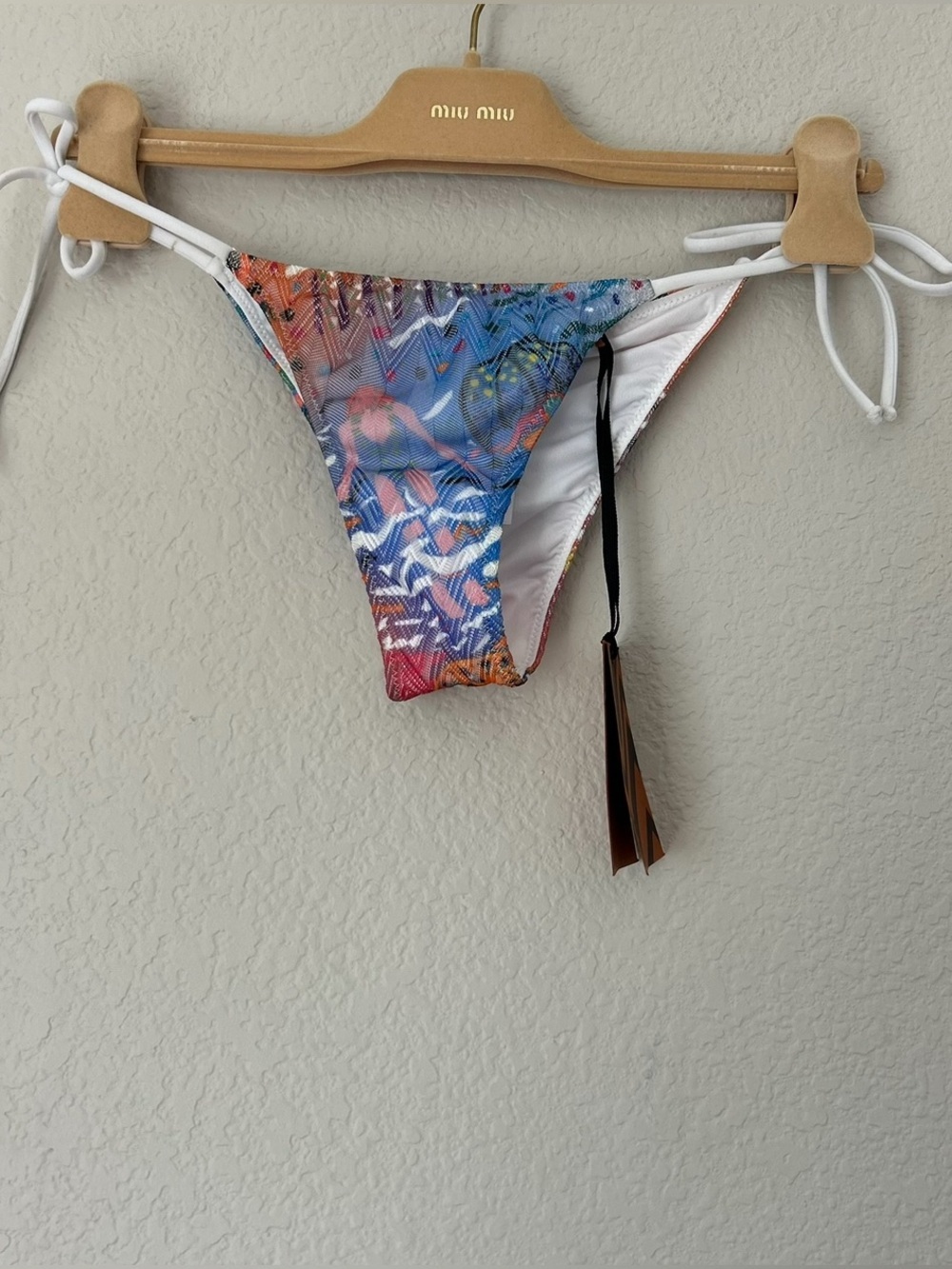 NWT Missoni Mare Bikini Bottoms with Swimming Person Pattern